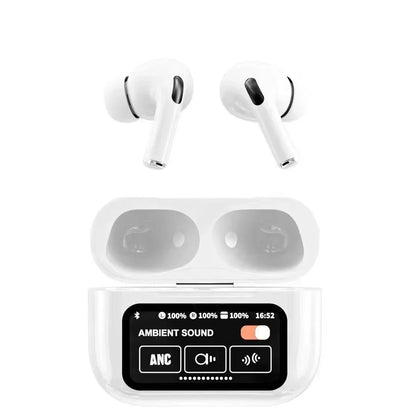 LED Smart Screen TWS Earbuds Wireless bluetooth Earphone LED Colorful Touch Screen Panoramic Surround Sound 48H