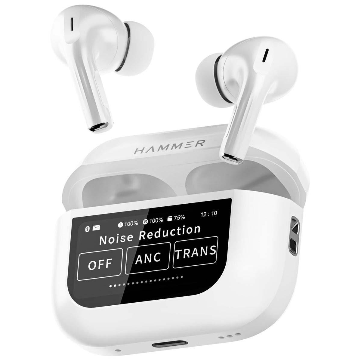 LED Smart Screen TWS Earbuds Wireless bluetooth Earphone LED Colorful Touch Screen Panoramic Surround Sound 48H