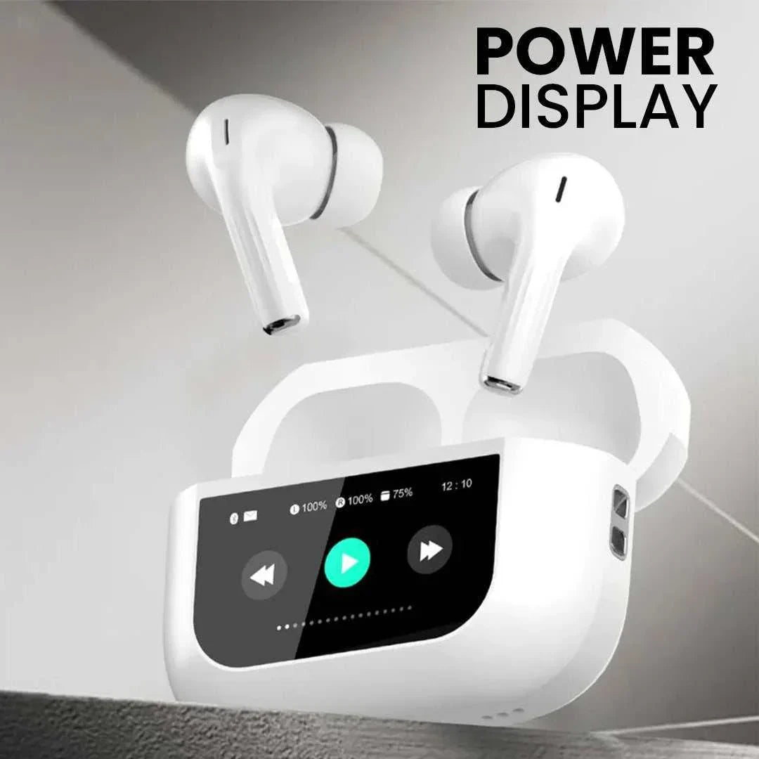 LED Smart Screen TWS Earbuds Wireless bluetooth Earphone LED Colorful Touch Screen Panoramic Surround Sound 48H