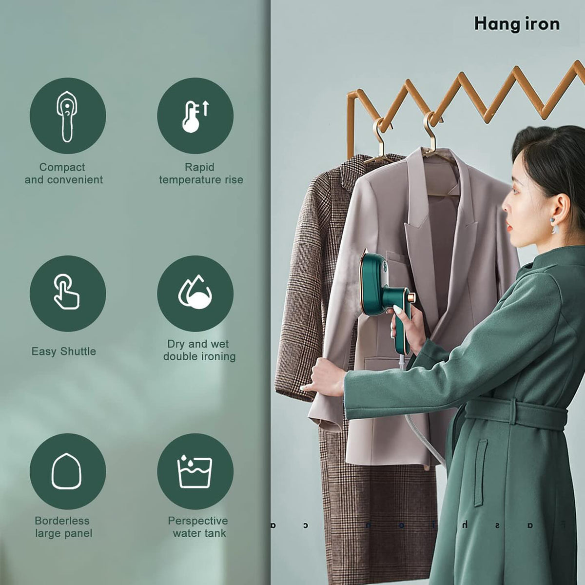 Comfort Handle fir clothes to prevent scraches IRON